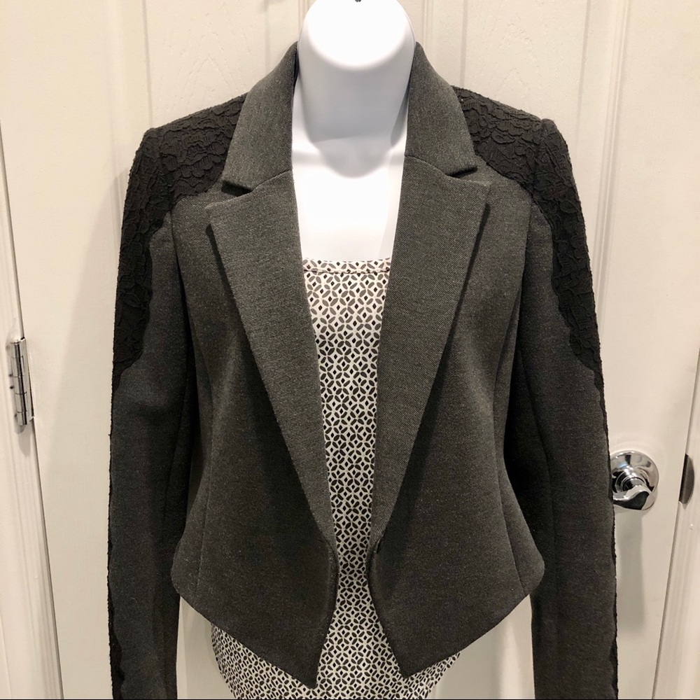 Ann Taylor lace embroidered blazer